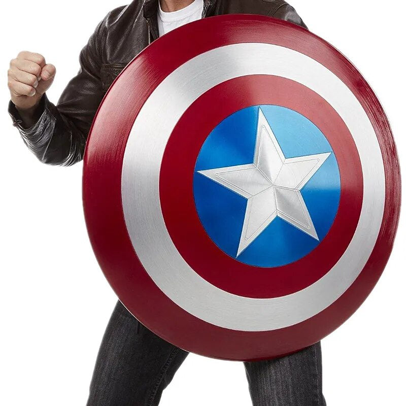 Bouclier Captain America En Métal Grand Modèle