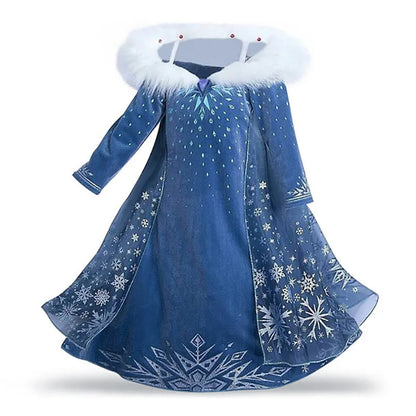 Robe longue Elsa - reine des neiges