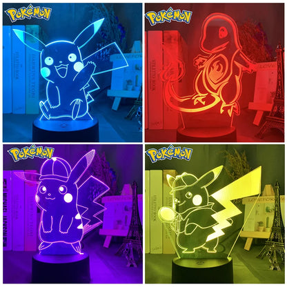 Nos veilleuses Led Pokemon multi-color !